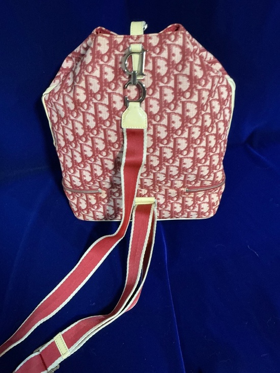 *RARE* Vintage Dior Trotter 2 burgundy sling bag main image 9